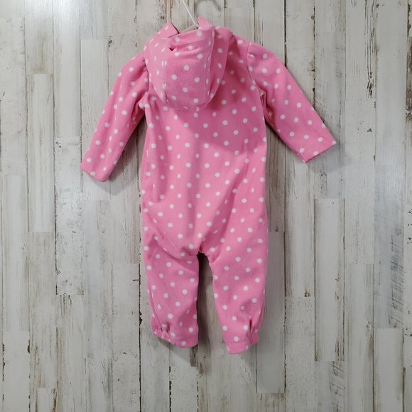 5/$25 Just One You Carter's Girls Romper 9M Pink Penguin H14 - Picture 5 of 6